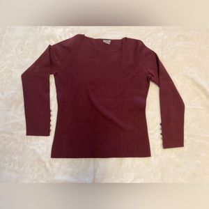 Ann Taylor Magenta Top. 00s Vintage. Size Large. Excellent Condition.